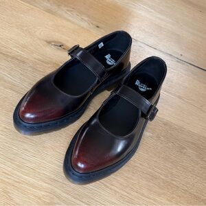 Dr Martens Women’s Elphie mary janes in cherry red size 37 (US 6)